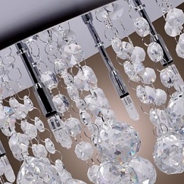 Moderni nykyaikainen Crystal Chrome -tasoteline