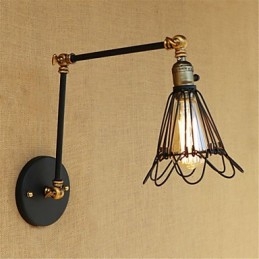 Rustic Lodge Country Retro Painting -ominaisuus minityyliselle keinuvarrelle Ambient Light Swingille