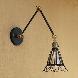 Rustic Lodge Country Retro Painting -ominaisuus minityyliselle keinuvarrelle Ambient Light Swingille