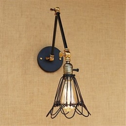 Rustic Lodge Country Retro Painting -ominaisuus minityyliselle keinuvarrelle Ambient Light Swingille