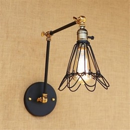 Rustic Lodge Country Retro Painting -ominaisuus minityyliselle keinuvarrelle Ambient Light Swingille