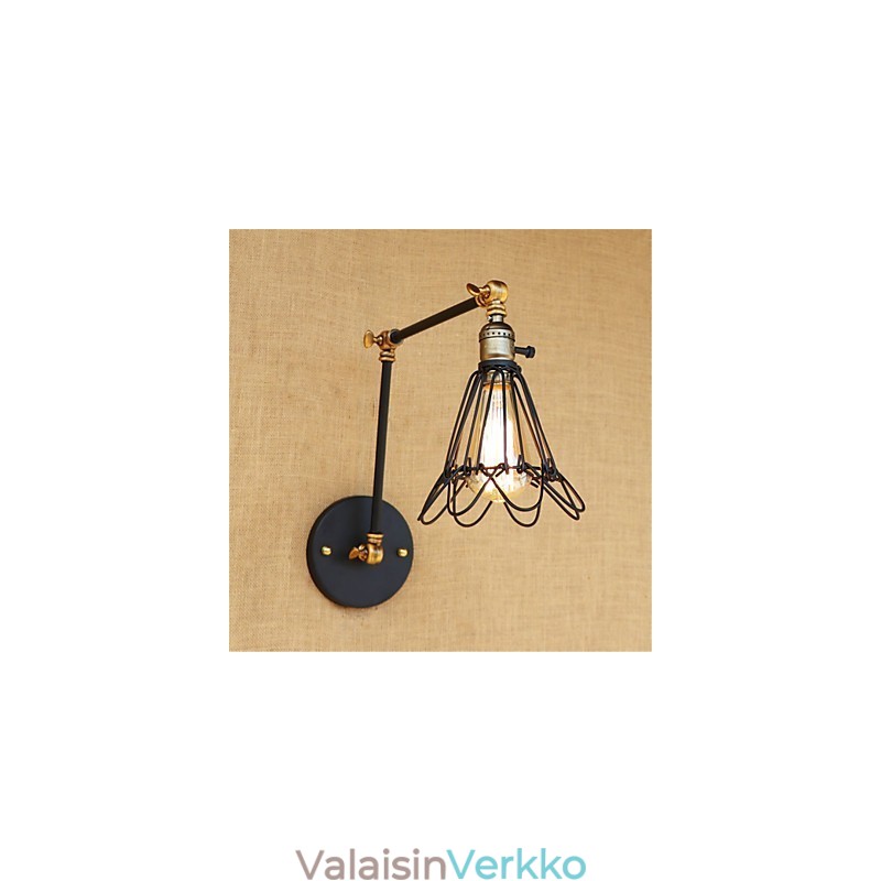 Rustic Lodge Country Retro Painting -ominaisuus minityyliselle keinuvarrelle Ambient Light Swingille