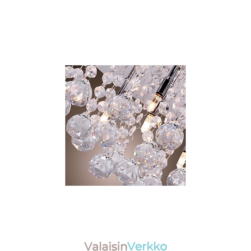 Moderni nykyaikainen Crystal Chrome -tasoteline
