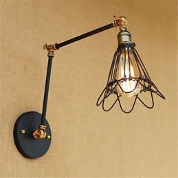 Rustic Lodge Country Retro Painting -ominaisuus minityyliselle keinuvarrelle Ambient Light Swingille