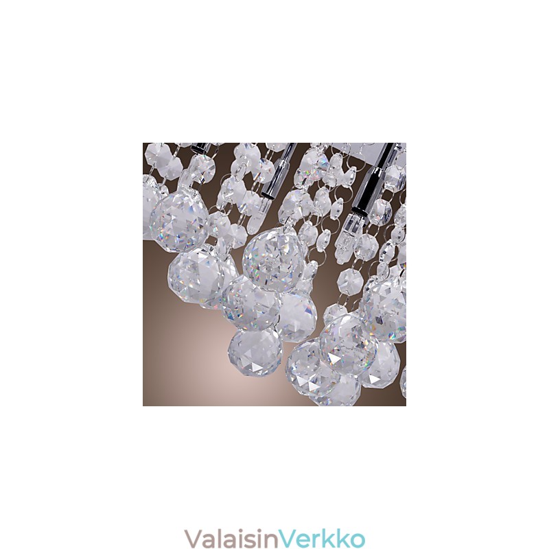 Moderni nykyaikainen Crystal Chrome -tasoteline