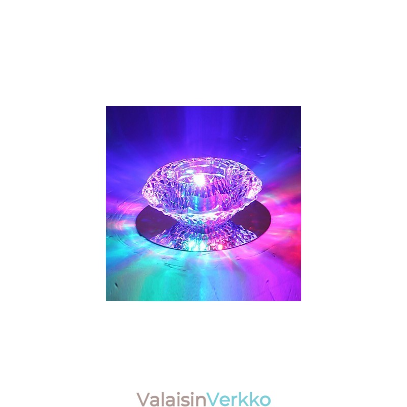 3W energiaa säästävä moderni kattovalo Crystal Ceiling Light Down -lamppu Lamppu