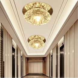 3W energiaa säästävä moderni kattovalo Crystal Ceiling Light Down -lamppu Lamppu