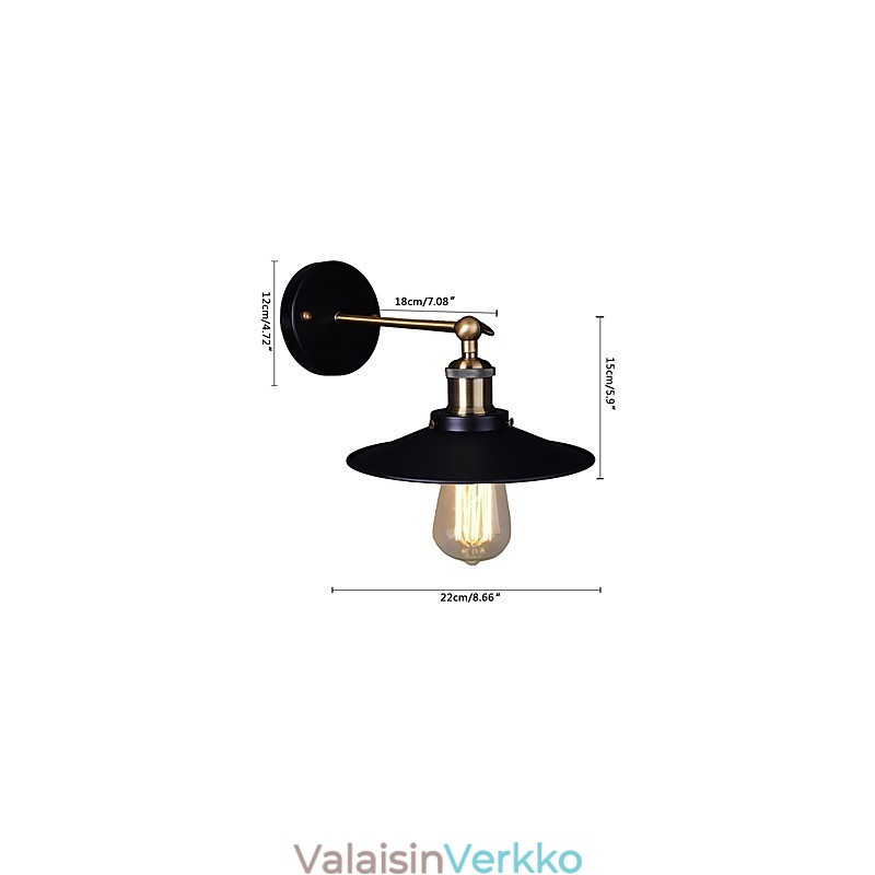 Loft Seinävalaisin Vintage Light Seinävalaisin Lamparas Teollisuusvalaistus Lamppu Valaisimet Olohuoneeseen Makuuhuoneen asuinvalaisimet