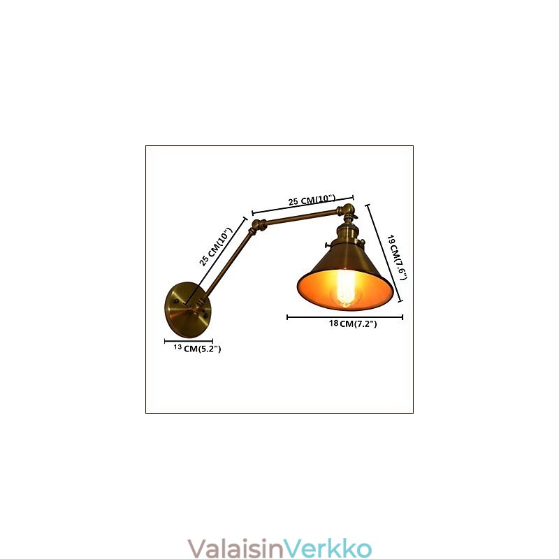 Seinävalaisin Seinälamput Seinärauta Seinävalaisin Tyhmä Musta Valosapeli Lamppu Seinälle
