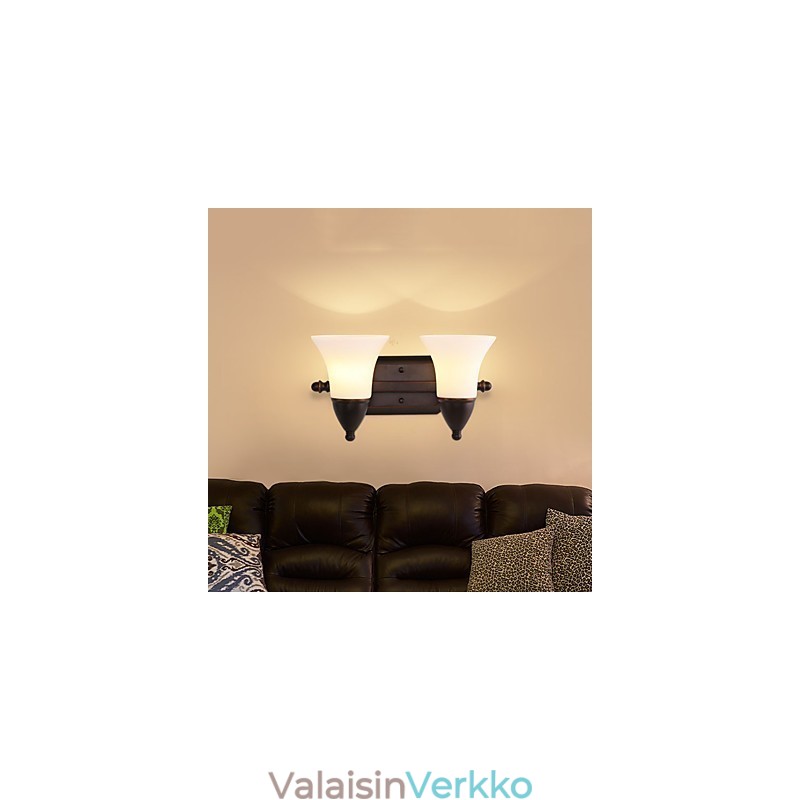 Rustic Lodge Black Oxide -viimeistelyominaisuus silmien suojaamiseen Ambient Light -seinälamppujen seinävalaisin