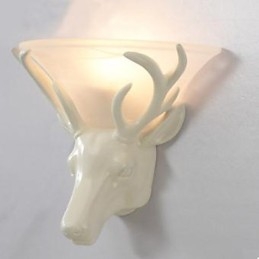 Nykyaikainen ja sopimus Deer Head -seinävalaisin Muoti luova olohuoneen makuuhuoneen seinävalaisin