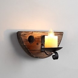 Maalaismainen lodge-maalausominaisuus minityyliselle uplight-seinävalaisimille