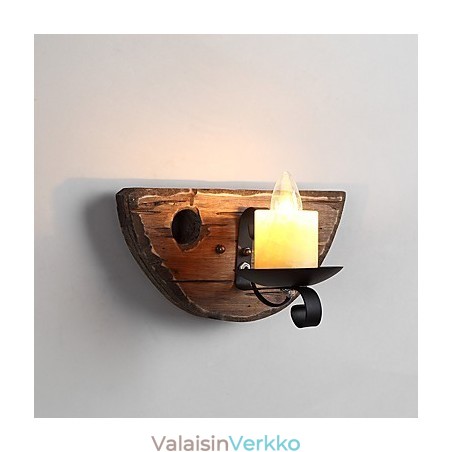 Maalaismainen lodge-maalausominaisuus minityyliselle uplight-seinävalaisimille