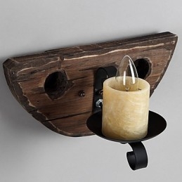 Maalaismainen lodge-maalausominaisuus minityyliselle uplight-seinävalaisimille