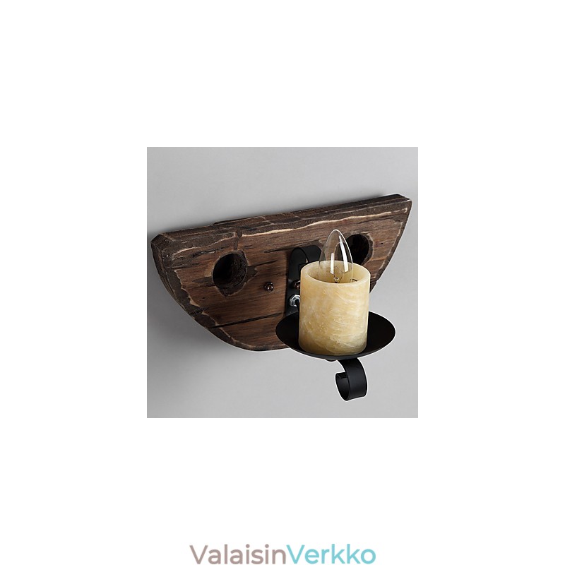 Maalaismainen lodge-maalausominaisuus minityyliselle uplight-seinävalaisimille