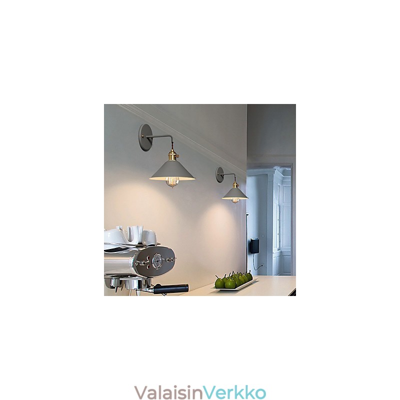 Minikokoinen yksinkertainen teollinen päälamppu Seinälamppu Vintage Retro Village Metal Seinävalaisin Käytävän seinälamppu