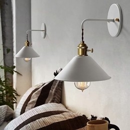 Minikokoinen yksinkertainen teollinen päälamppu Seinälamppu Vintage Retro Village Metal Seinävalaisin Käytävän seinälamppu
