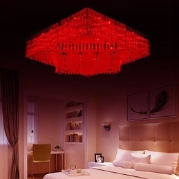 Flush Mount Crystal Modern Contemporary Metal