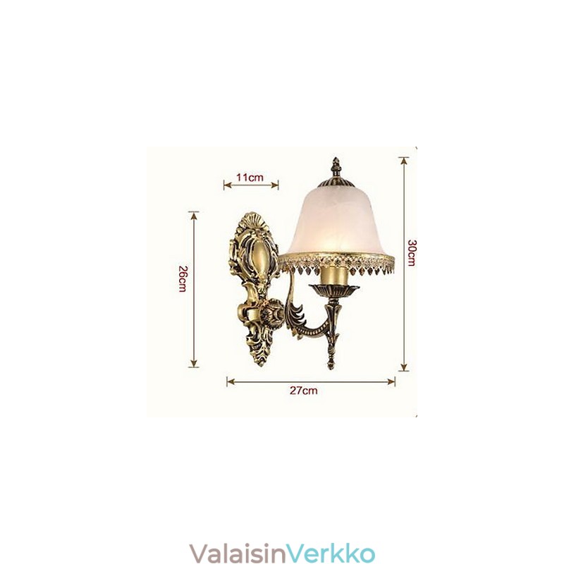 Vintage sähköpinnoitettu ominaisuus alasvalaisin seinävalaisin