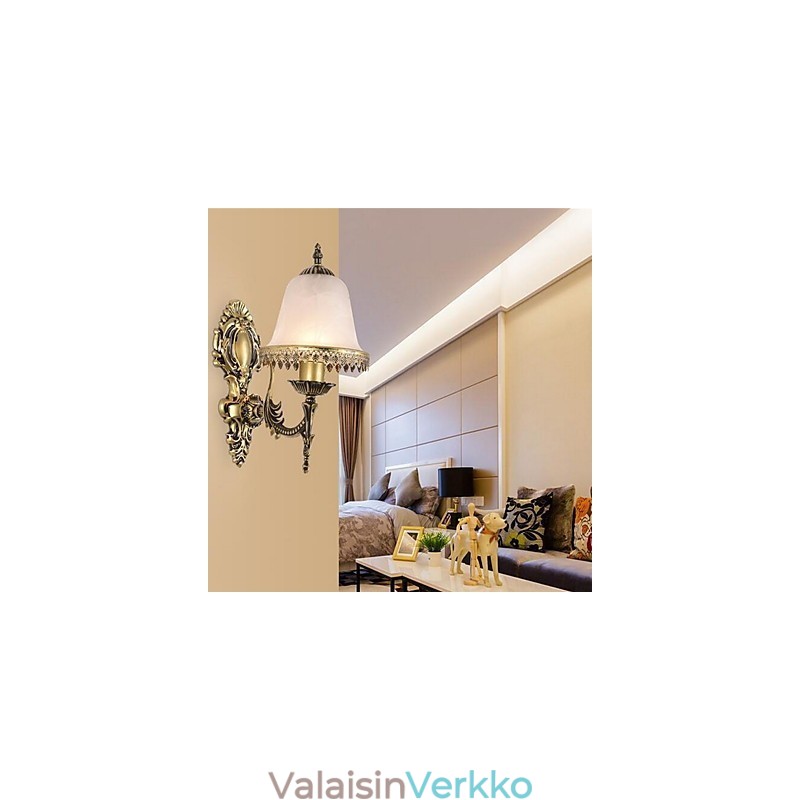 Vintage sähköpinnoitettu ominaisuus alasvalaisin seinävalaisin