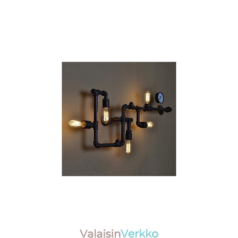 Loft Industrial Seinävalaisimet Antiikki Edison seinävalaisimet polttimoilla Vintage Pipe seinävalaisin olohuoneen valaistukseen