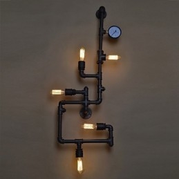 Loft Industrial Seinävalaisimet Antiikki Edison seinävalaisimet polttimoilla Vintage Pipe seinävalaisin olohuoneen valaistukseen