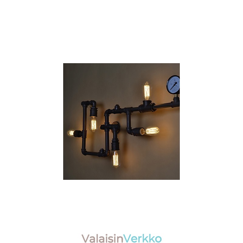 Loft Industrial Seinävalaisimet Antiikki Edison seinävalaisimet polttimoilla Vintage Pipe seinävalaisin olohuoneen valaistukseen
