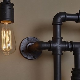 Loft Industrial Seinävalaisimet Antiikki Edison seinävalaisimet polttimoilla Vintage Pipe seinävalaisin olohuoneen valaistukseen