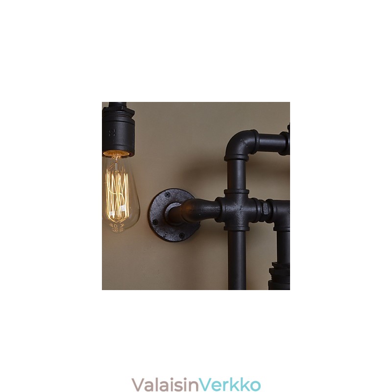 Loft Industrial Seinävalaisimet Antiikki Edison seinävalaisimet polttimoilla Vintage Pipe seinävalaisin olohuoneen valaistukseen