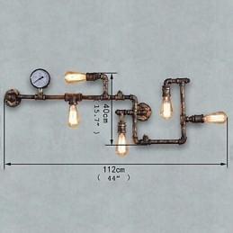 Loft Industrial Seinävalaisimet Antiikki Edison seinävalaisimet polttimoilla Vintage Pipe seinävalaisin olohuoneen valaistukseen