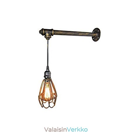 Parvi vintage seinälamppu lamppu ravintola kahvila käytävä baari Rautahäkki seinävalaisinteollisuus Rautaputkivalaistus Parvi vintage seinälamppu lamppu ravintola kahvila käytävä baari Rautahäkki seinävalaisinteollisuus Rautaputkivalaistus