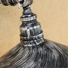 Industrial Style Nordic Water Pipe Seinävalaisin Seinävalaisin Hopea