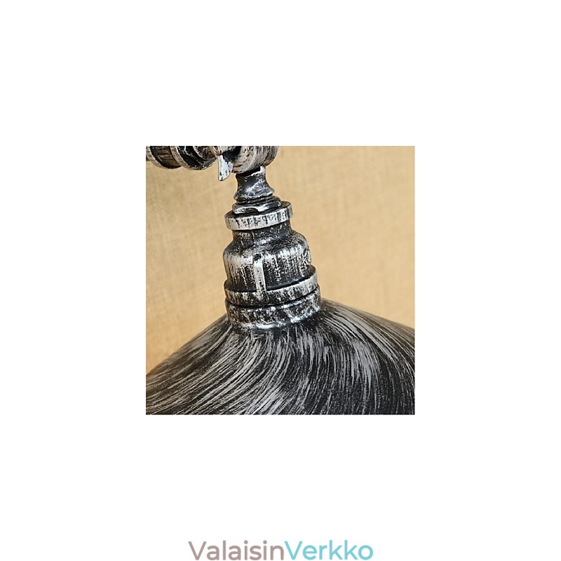 Industrial Style Nordic Water Pipe Seinävalaisin Seinävalaisin Hopea