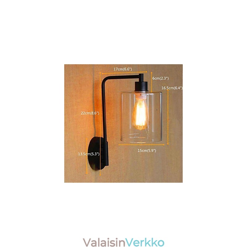 Rustic Lodge Country Black Oxide -viimeistelyominaisuus kääntövarren ympäristövalolle