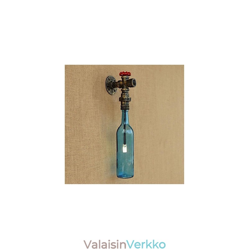 Seinäkytkin Vesiputkipullolla Seinävalaisin
