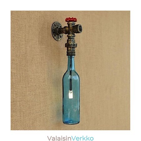 Seinäkytkin Vesiputkipullolla Seinävalaisin Seinäkytkin Vesiputkipullolla Seinävalaisin