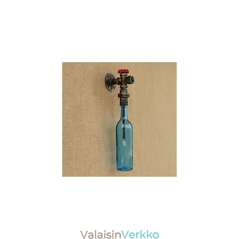 Seinäkytkin Vesiputkipullolla Seinävalaisin