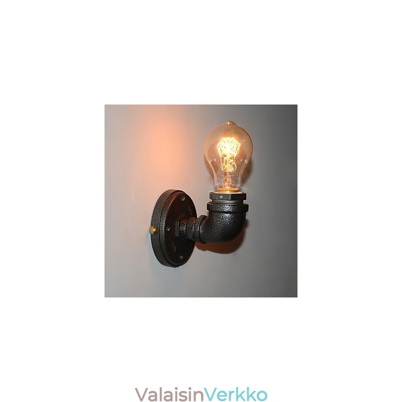 Yksinkertainen Retro Industrial Iron Pipe -koristeellinen seinävalaisin seinävalaisin
