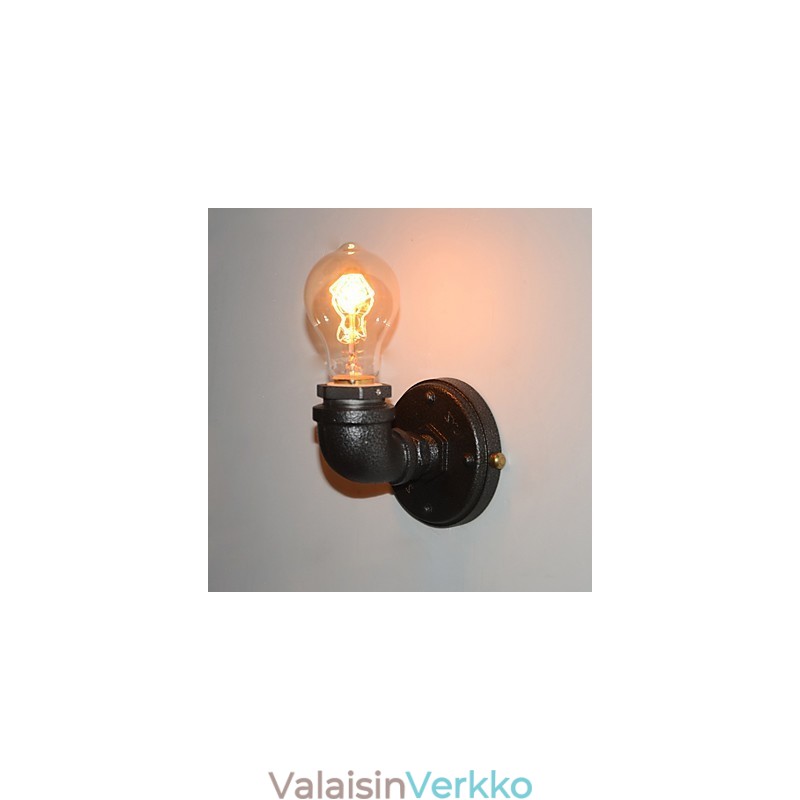 Yksinkertainen Retro Industrial Iron Pipe -koristeellinen seinävalaisin seinävalaisin
