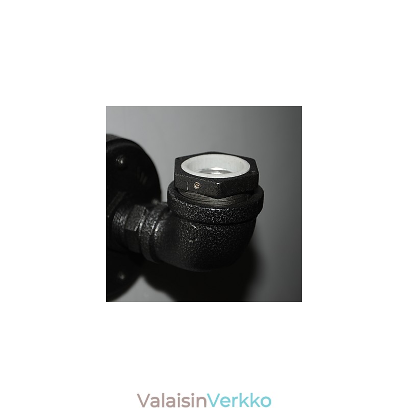 Yksinkertainen Retro Industrial Iron Pipe -koristeellinen seinävalaisin seinävalaisin