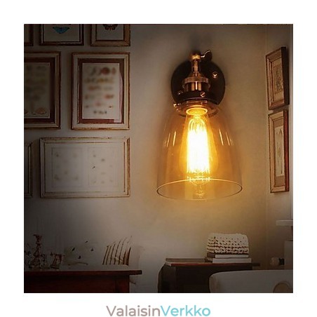 Teollinen Edison Simplicity Lasinen seinävalaisin metallijalustalla korkki Ruokasalin työhuone Toimisto Eteinen Seinävalaisin Teollinen Edison Simplicity Lasinen seinävalaisin metallijalustalla korkki Ruokasalin työhuone Toimisto Eteinen Seinävalaisin
