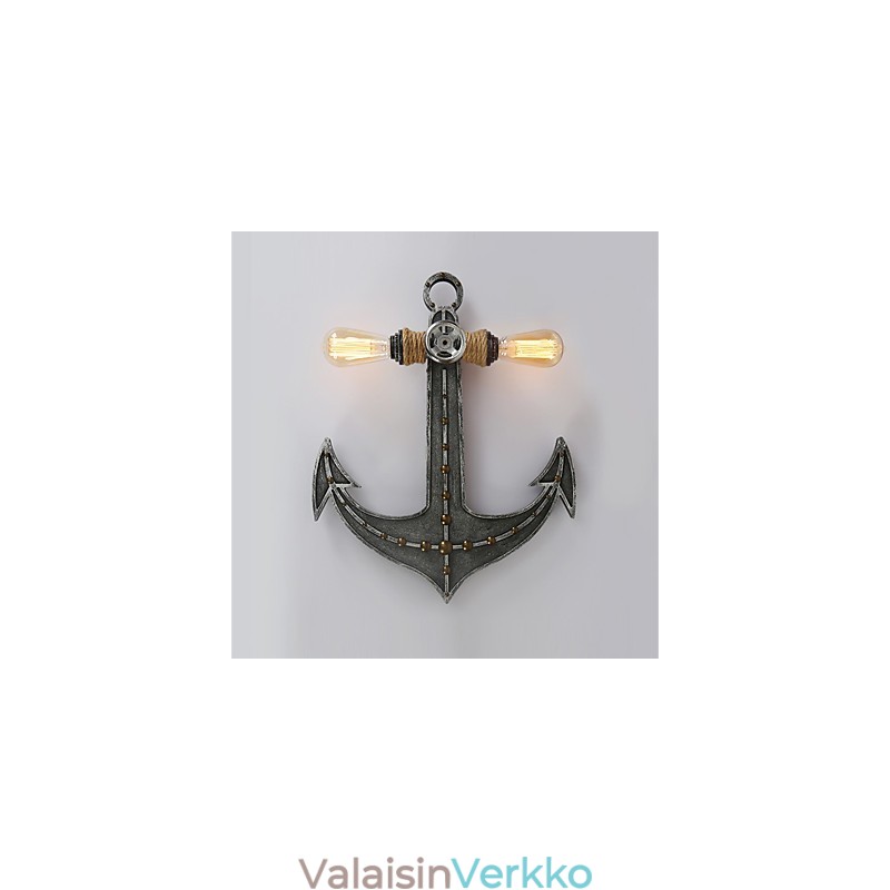 Vintage Industrial Wall Lights Puuveneen ankkuri Muoto Luova Ravintola Kahvila Baari Sisustusvalaistus