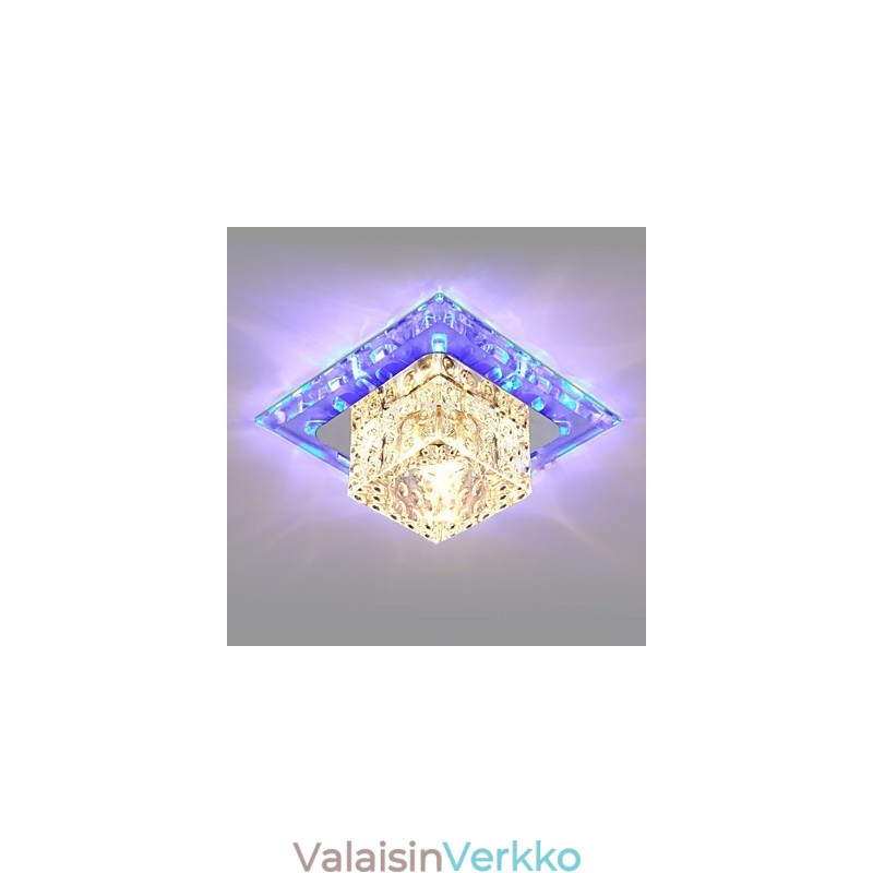 Minikristalli kattovalaisin kohdevalo 3W Creative lamppu putki valo värikäs väri neliön kupu valo