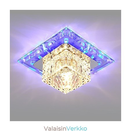 Minikristalli kattovalaisin kohdevalo 3W Creative lamppu putki valo värikäs väri neliön kupu valo