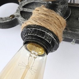 Vintage Industrial Wall Lights Puuveneen ankkuri Muoto Luova Ravintola Kahvila Baari Sisustusvalaistus