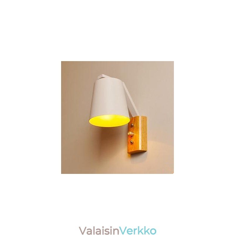 Luova persoonallisuus lämmin puurautainen sängyn lampun kytkin pohjoismaisella käytävätutkimuksella