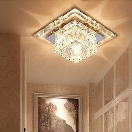 Minikristalli kattovalaisin kohdevalo 3W Creative lamppu putki valo värikäs väri neliön kupu valo