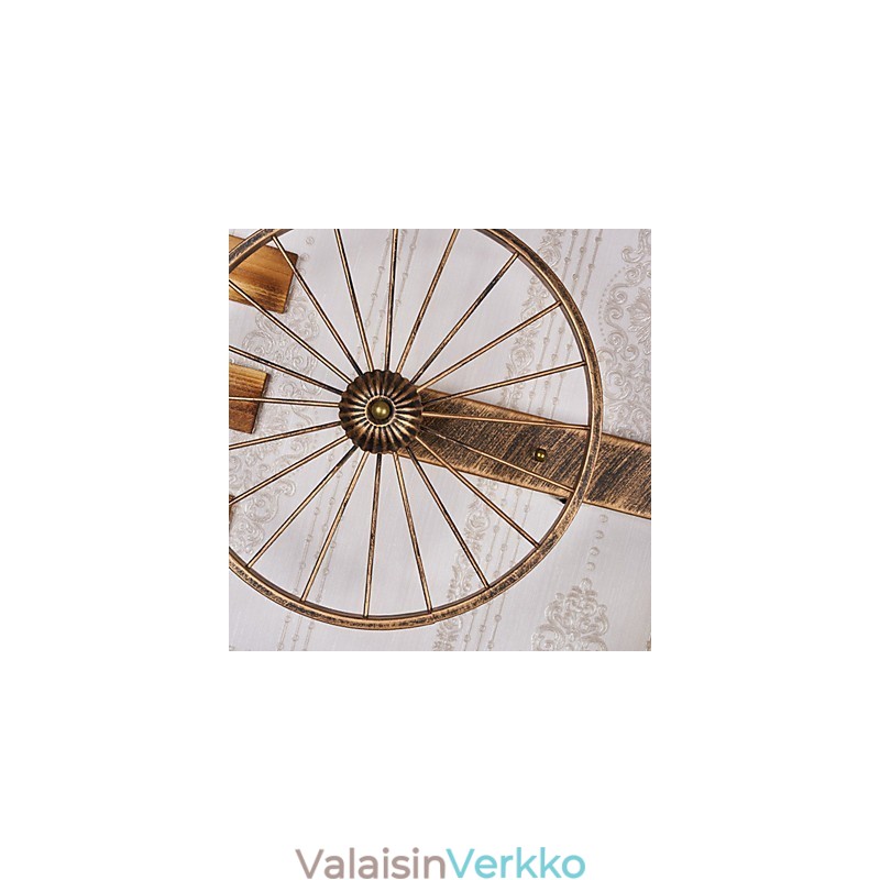 Maalaismainen lodge-maalausominaisuus minityyliselle uplight-seinävalaisimille