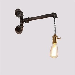 Vintage Industrial Pipe Seinävalot Kytkimellä Creative Lights Ravintola Kahvila Baari Sisustusvalaistus 1 vaalealla maalatulla viimeistelyllä