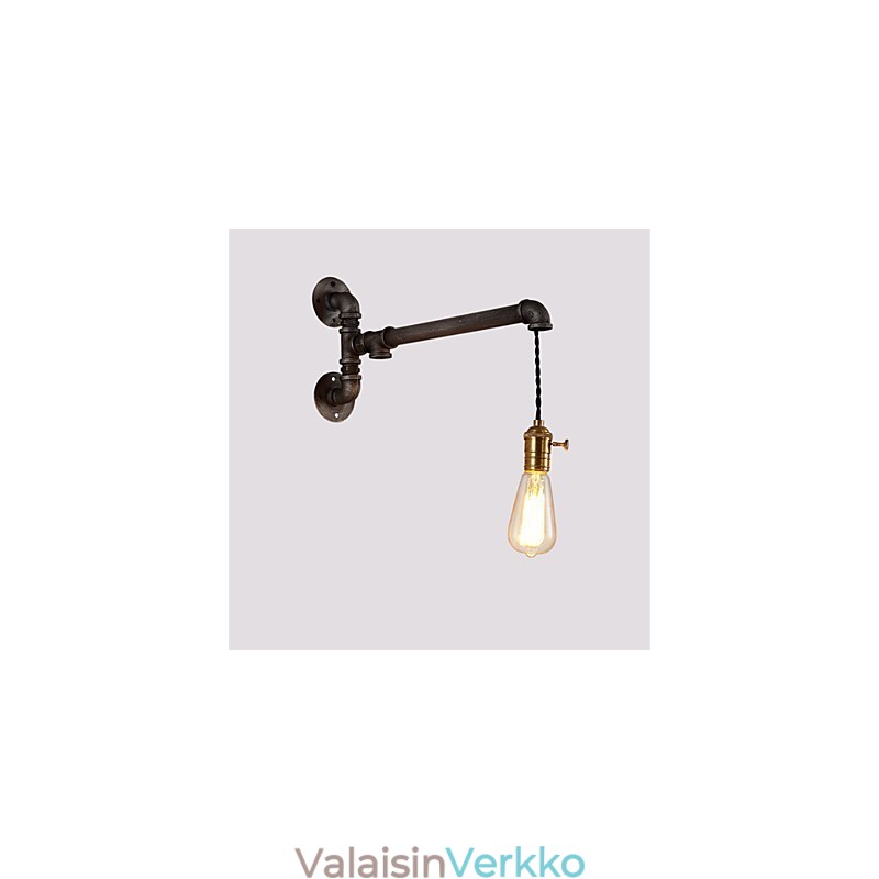 Vintage Industrial Pipe Seinävalot Kytkimellä Creative Lights Ravintola Kahvila Baari Sisustusvalaistus 1 vaalealla maalatulla viimeistelyllä